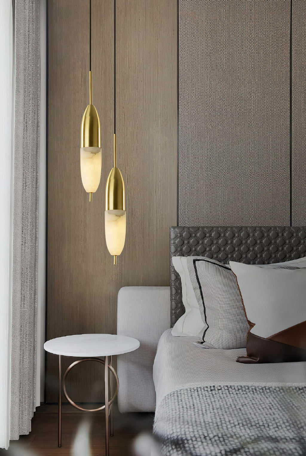 Ember Oak & Co. Alabaster Bolus Pendant Light