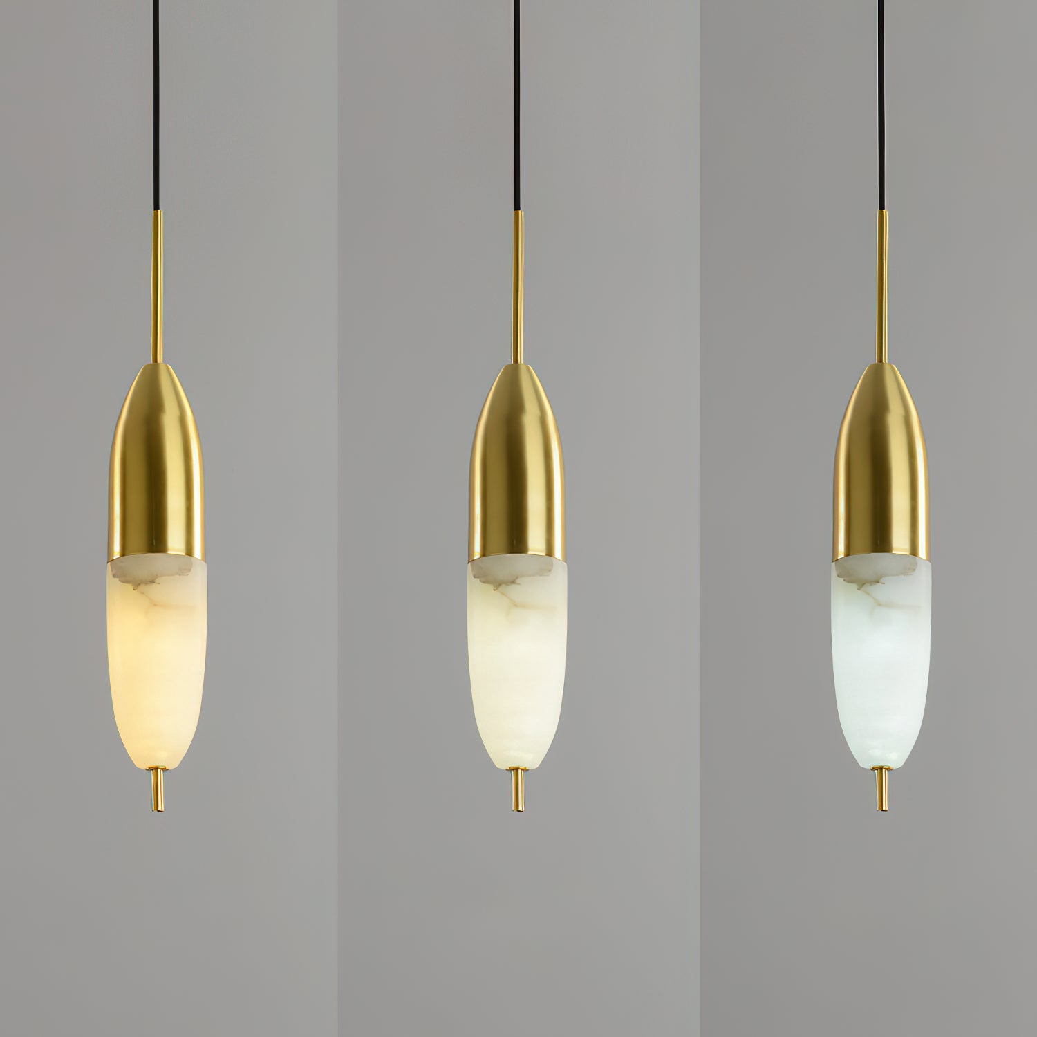 Ember Oak & Co. Alabaster Bolus Pendant Light
