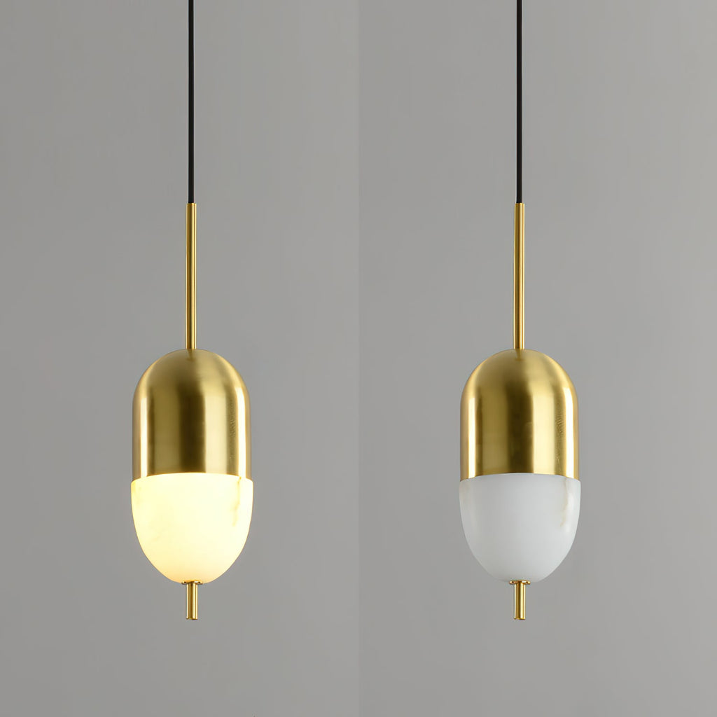 Ember Oak & Co. Alabaster Bolus Pendant Light