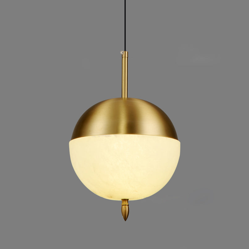 Ember Oak & Co. Alabaster Bolus Pendant Light
