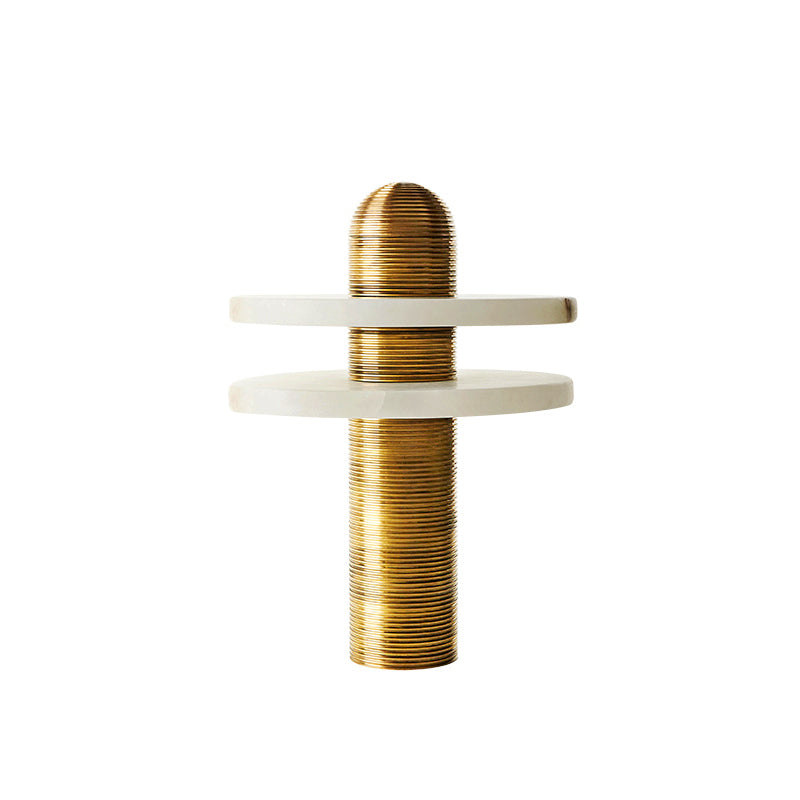 Ember Oak & Co. Alabaster Comet Brass Table Lamp