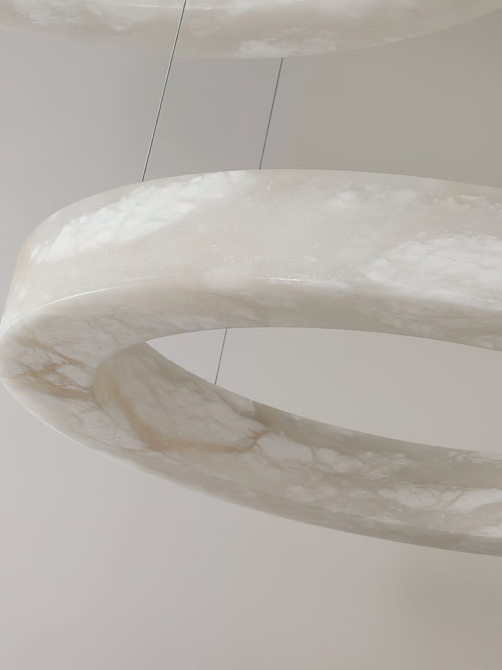Ember Oak & Co. Alabaster Alabaster Ring Chandelier