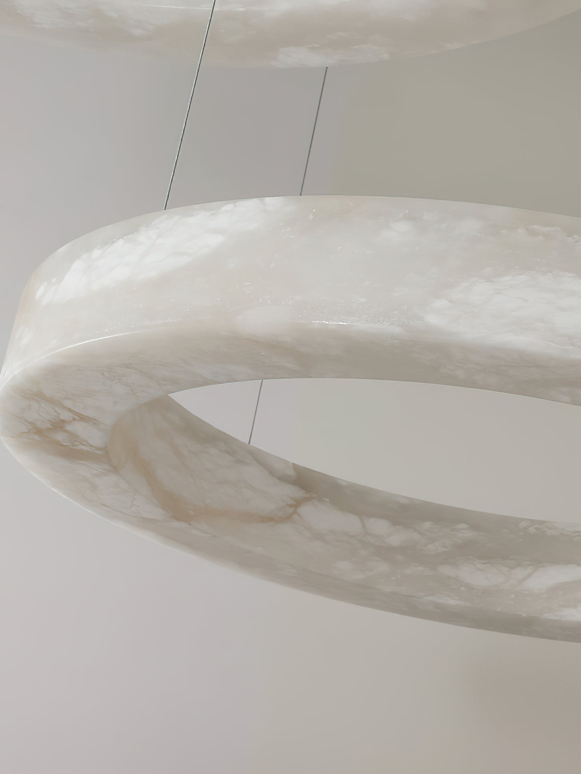 Ember Oak & Co. Alabaster Alabaster Ring Chandelier