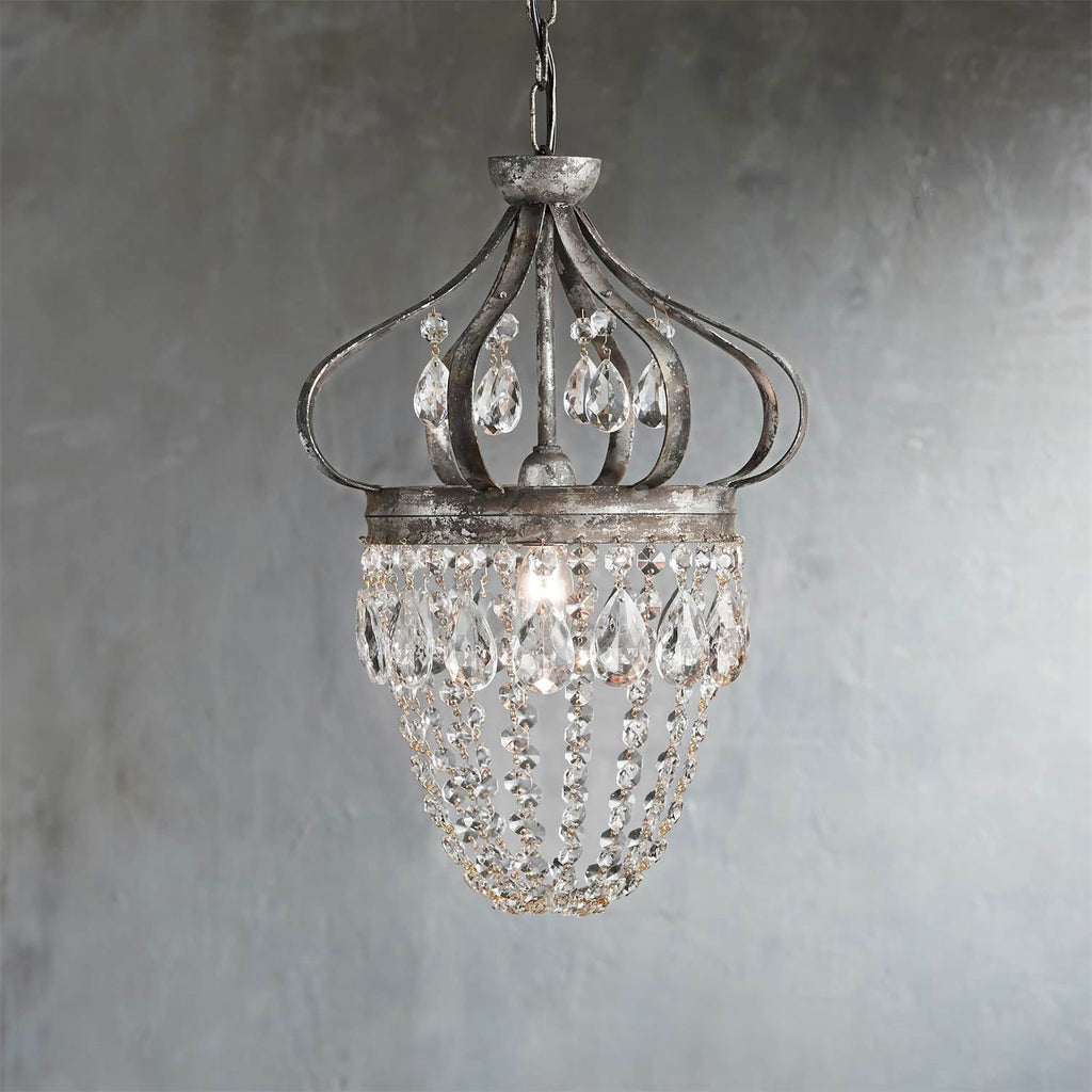 Ember Oak & Co. Abella Crystal Teardrop LED Chandelier