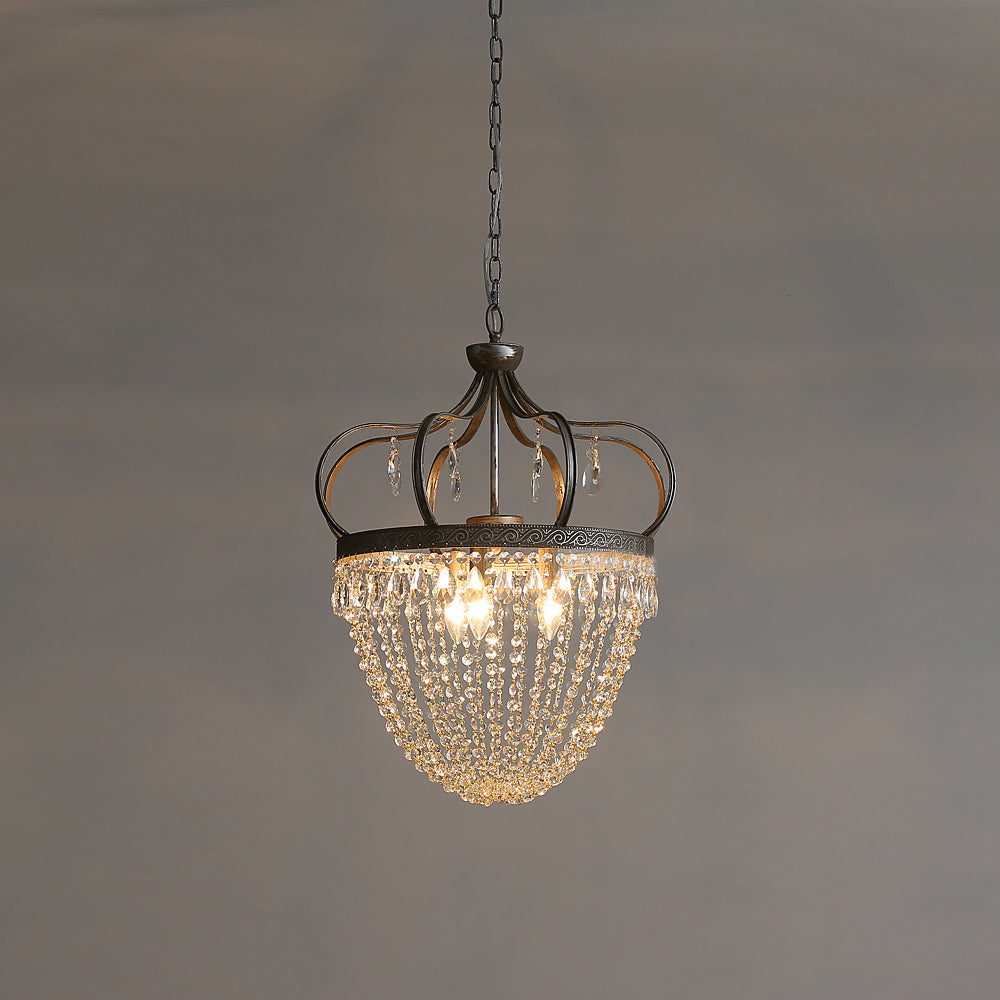 Ember Oak & Co. Abella Crystal Teardrop LED Chandelier