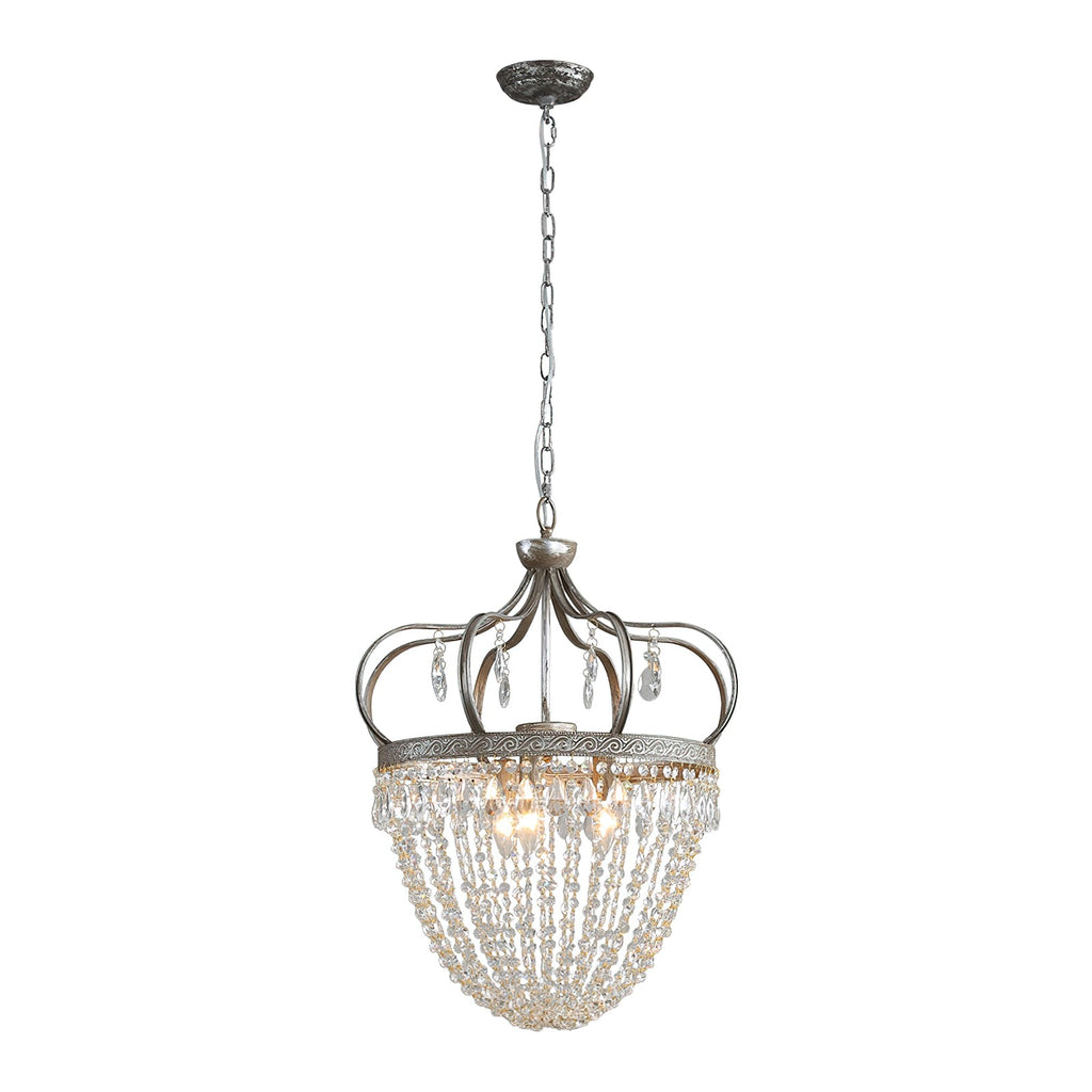Ember Oak & Co. Abella Crystal Teardrop LED Chandelier