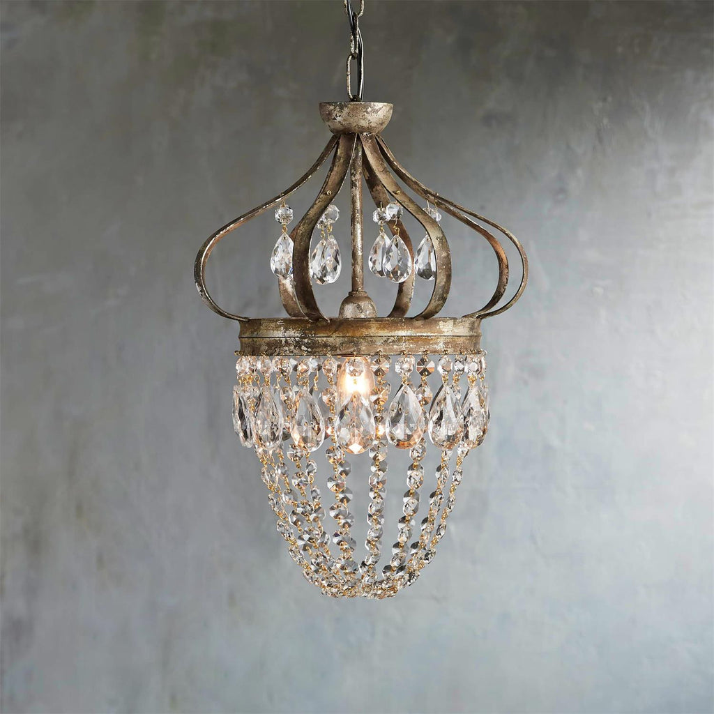Ember Oak & Co. Abella Crystal Teardrop LED Chandelier