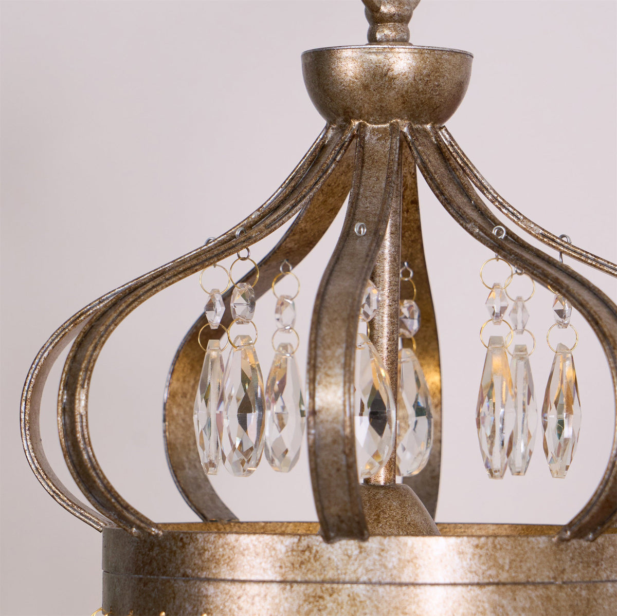 Ember Oak & Co. Abella Crystal Teardrop LED Chandelier