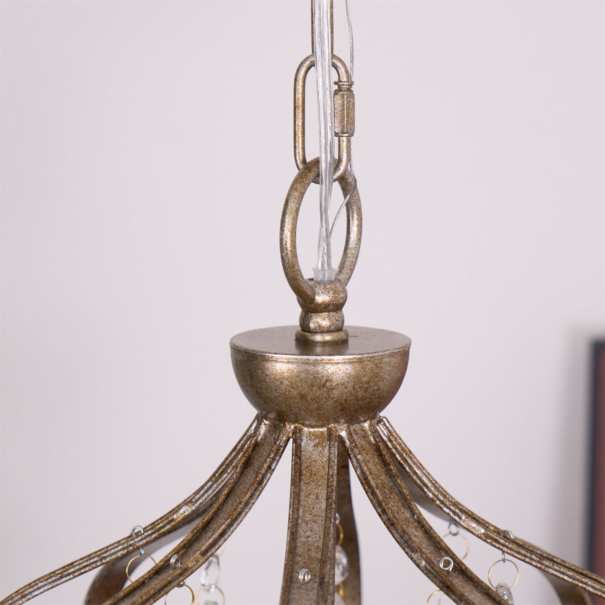 Ember Oak & Co. Abella Crystal Teardrop LED Chandelier