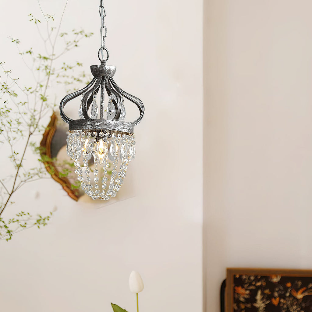 Ember Oak & Co. Abella Crystal Teardrop LED Chandelier