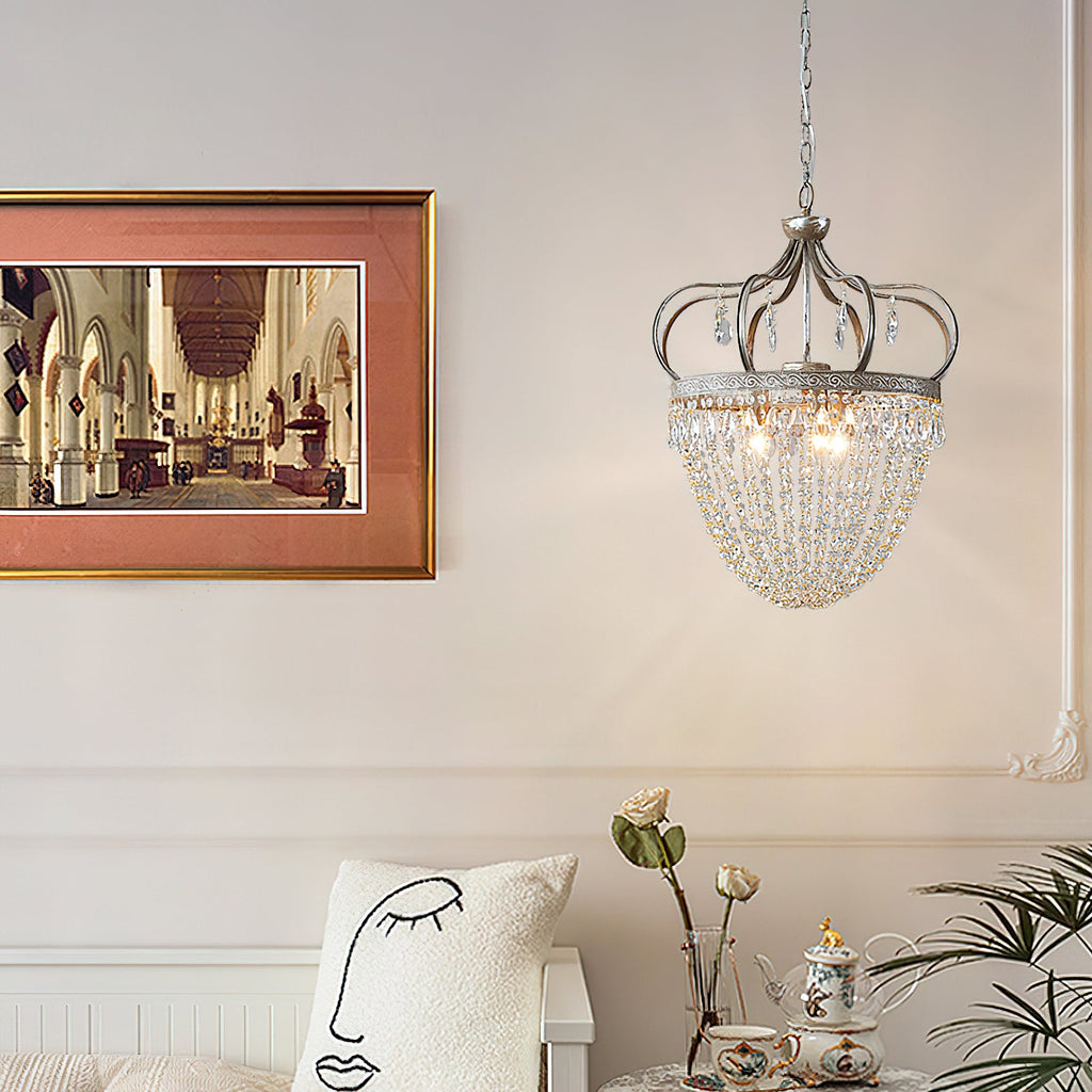 Ember Oak & Co. Abella Crystal Teardrop LED Chandelier