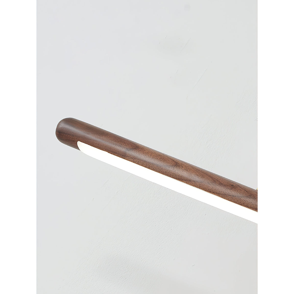 Ember Oak & Co. Adjustable Brass Walnut Picture Wall Lamp