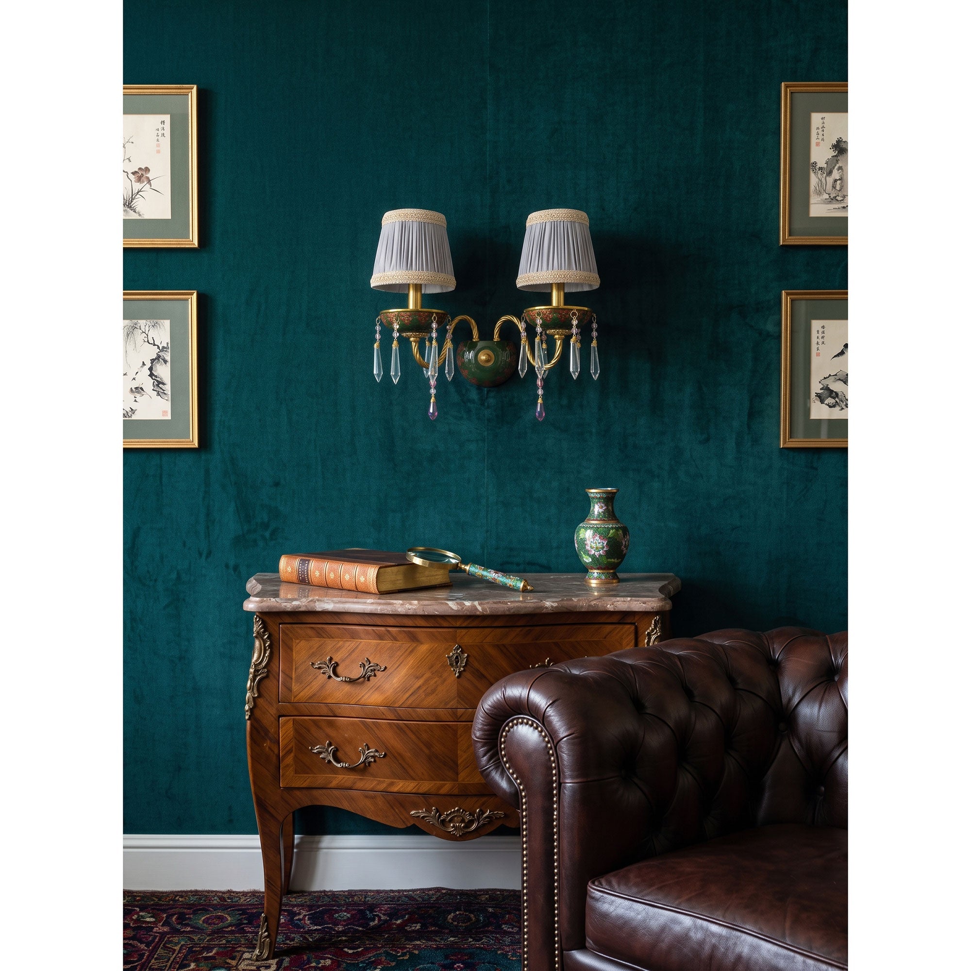 Ember Oak & Co. Adara Wall Sconce — Solid Brass Finish
