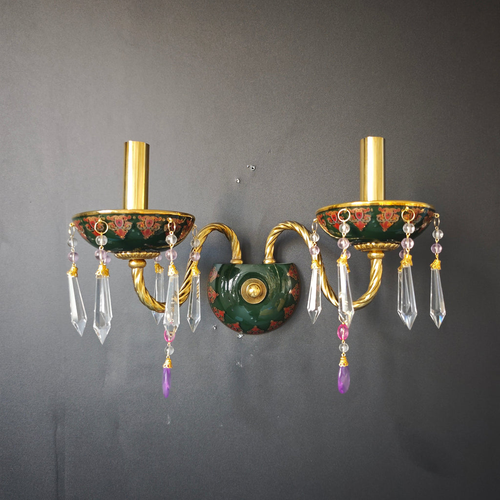 Ember Oak & Co. Adara Wall Sconce — Solid Brass Finish