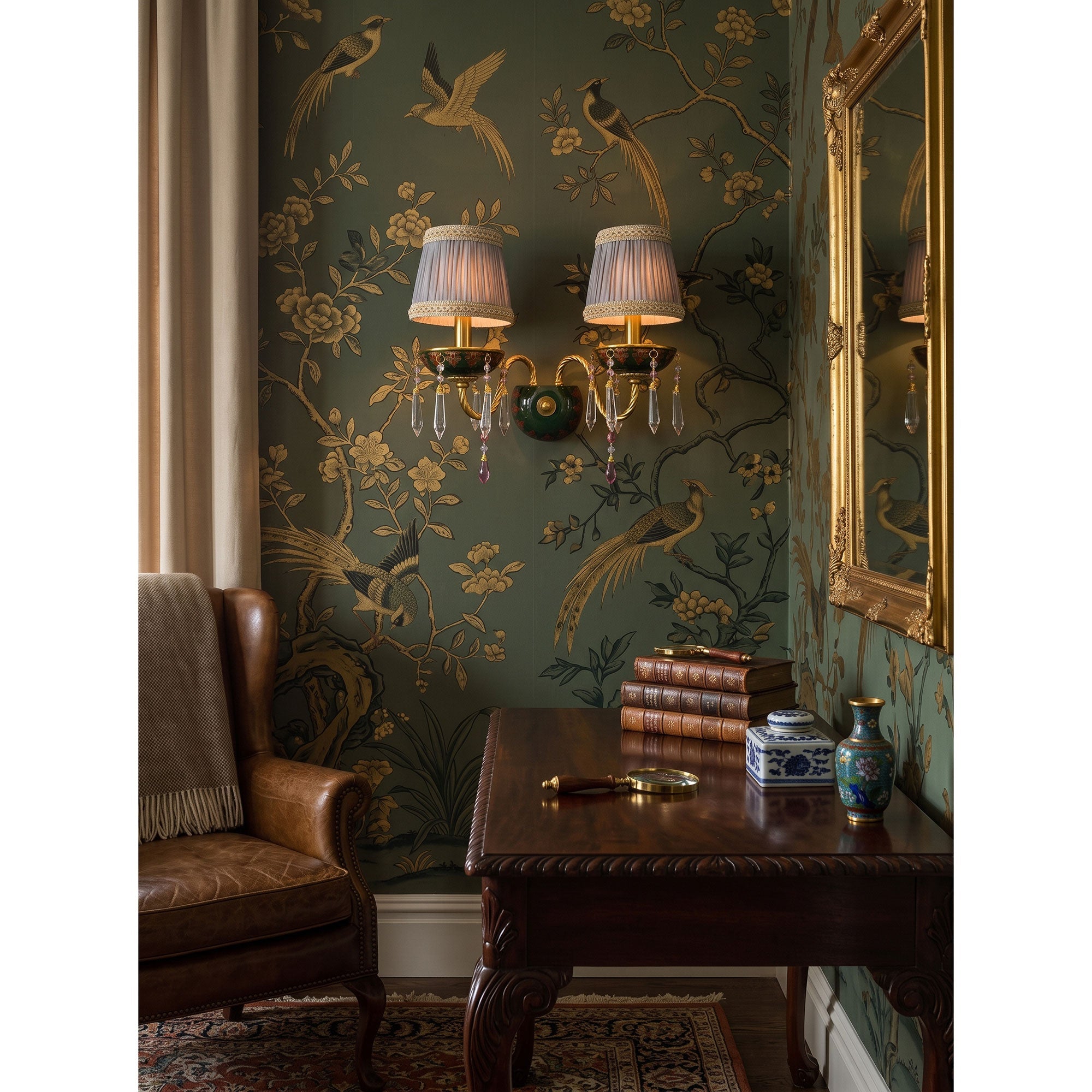 Ember Oak & Co. Adara Wall Sconce — Solid Brass Finish