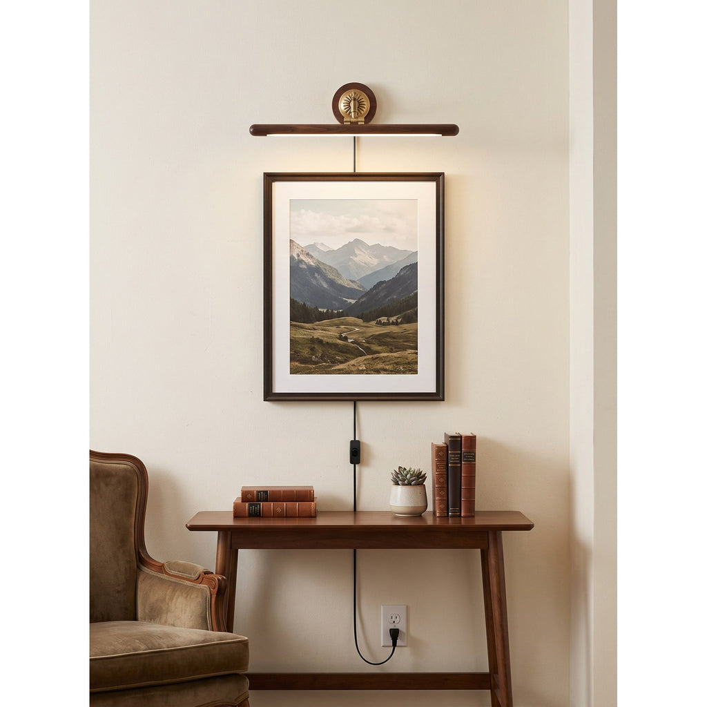 Ember Oak & Co. Adjustable Picture Plug-in Wall Sconce