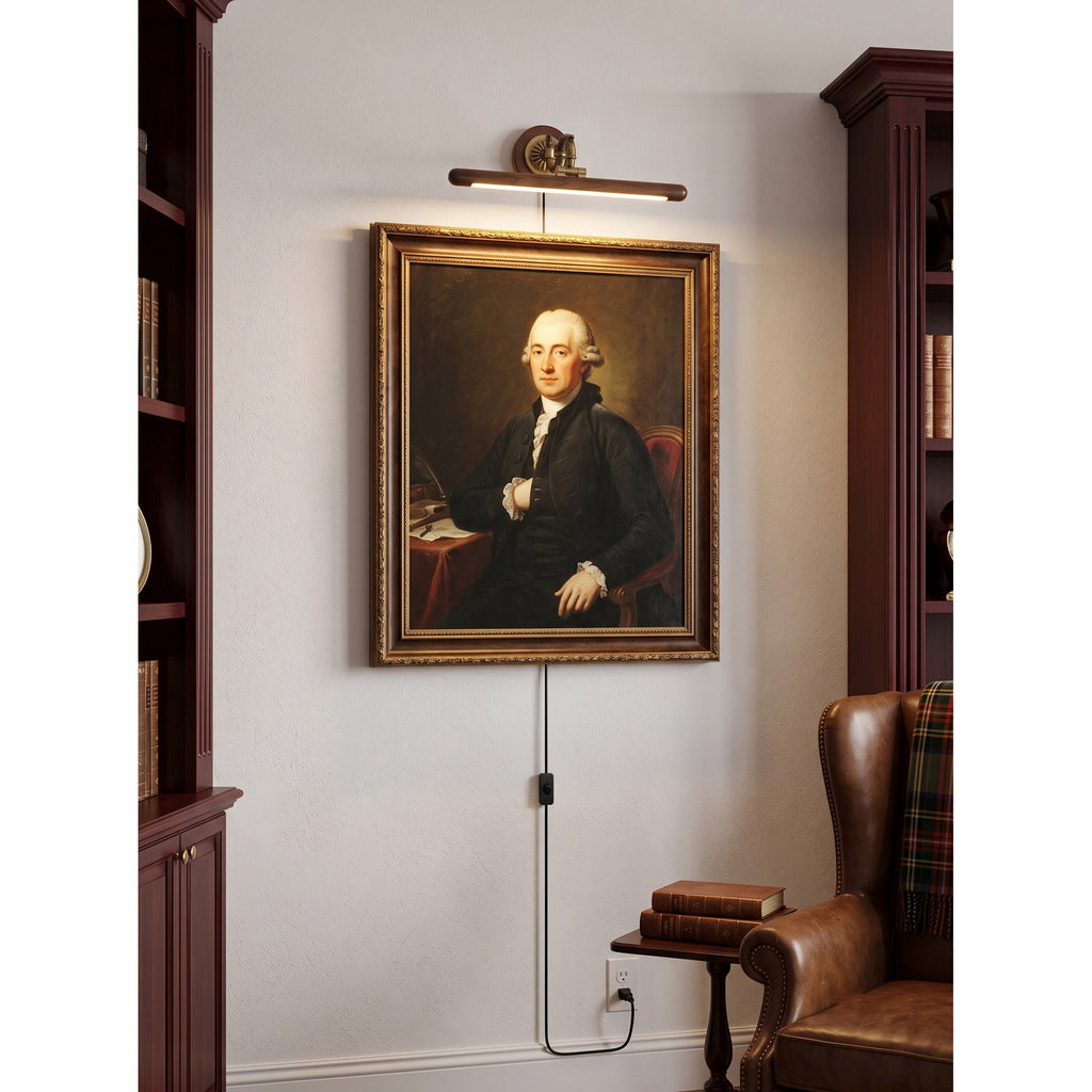 Ember Oak & Co. Adjustable Picture Plug-in Wall Sconce