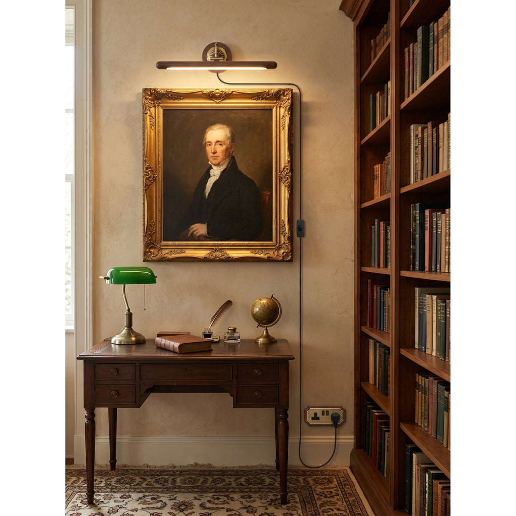 Ember Oak & Co. Adjustable Picture Plug-in Wall Sconce