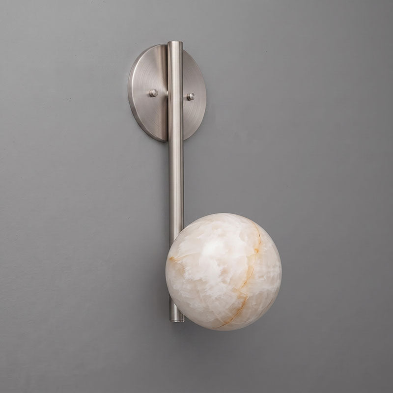 Ember Oak & Co. Adrion 14" Alabaster Wall Sconce