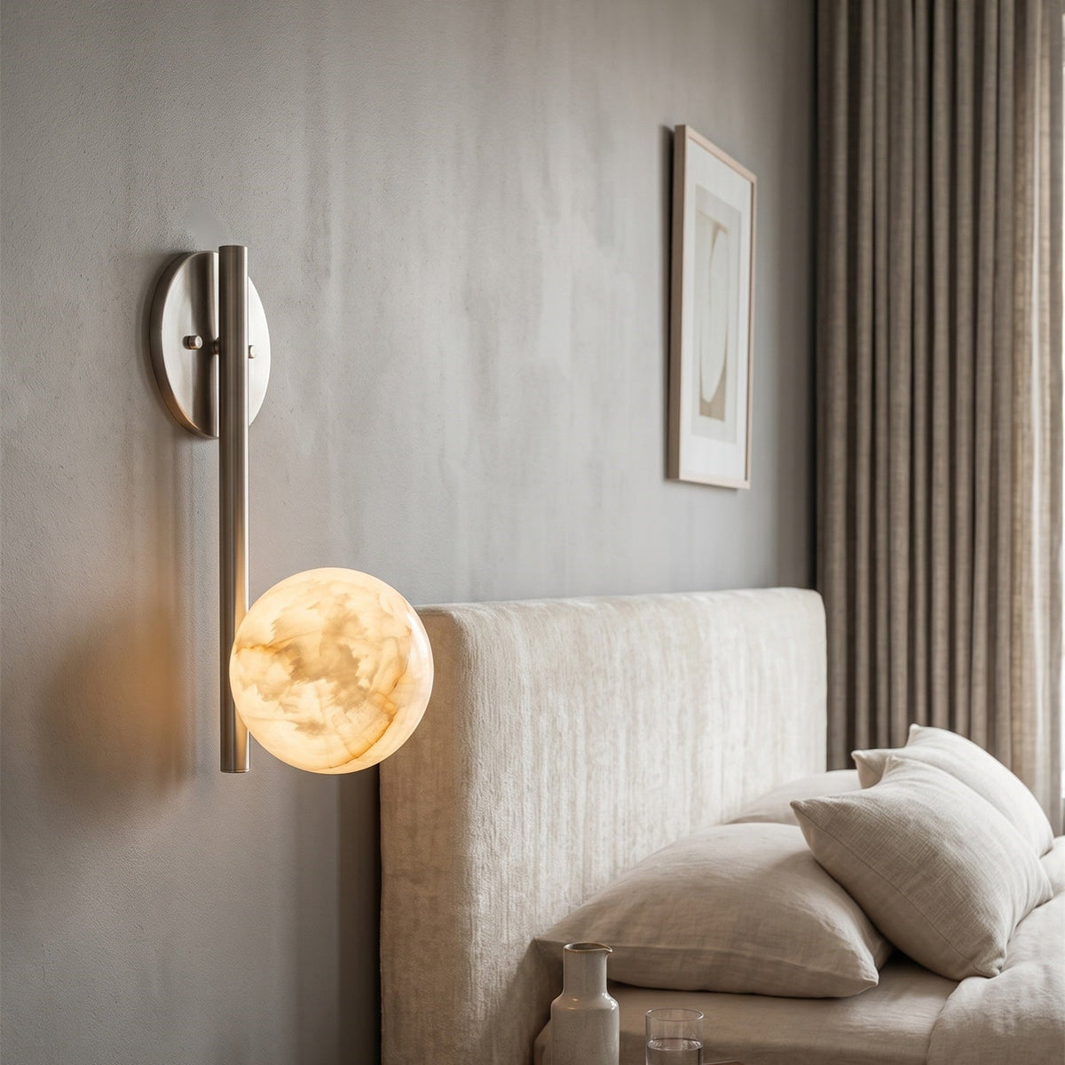 Ember Oak & Co. Adrion 14" Alabaster Wall Sconce