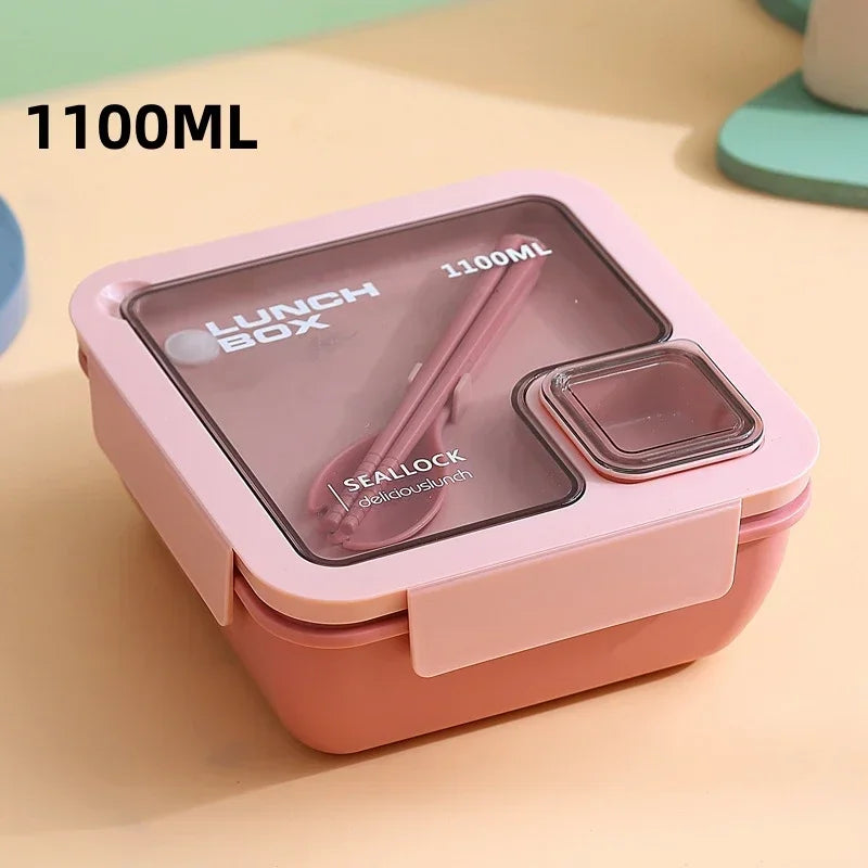Ember Oak & Co. BentoGo Leak-Proof Bento Lunch Box with Cutlery
