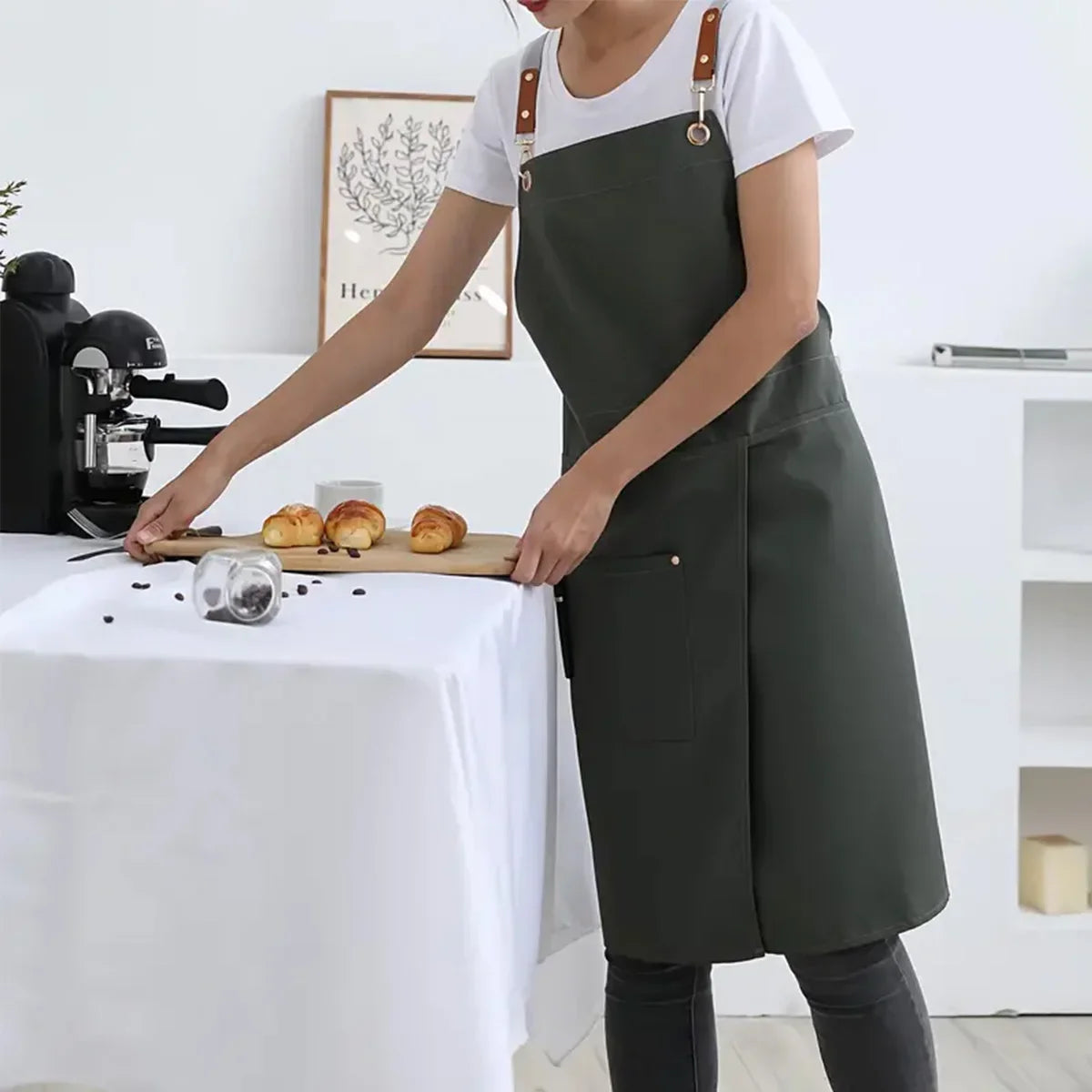 Ember Oak & Co. WorkEase Waterproof Canvas Work Apron