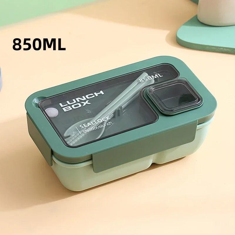 Ember Oak & Co. BentoGo Leak-Proof Bento Lunch Box with Cutlery