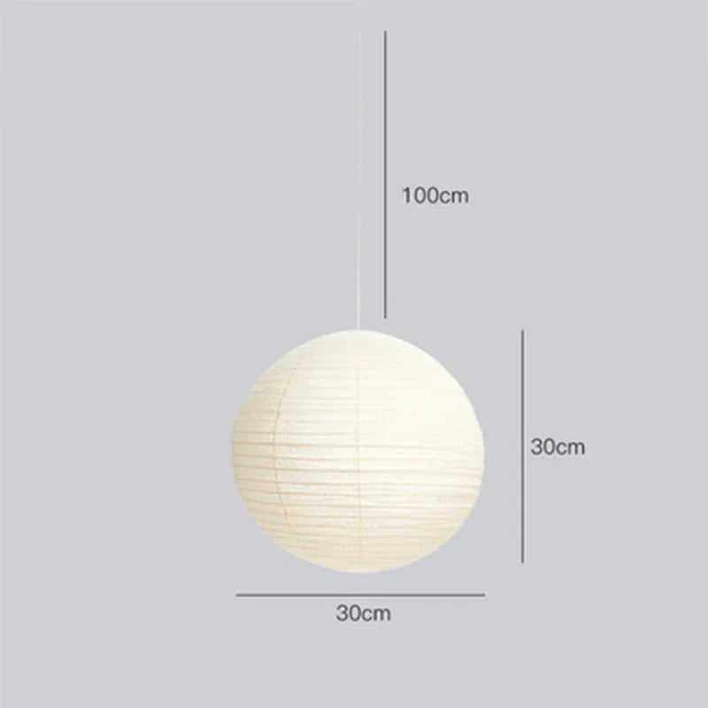 Ember Oak & Co. Kumo Japanese Paper Pendant Light