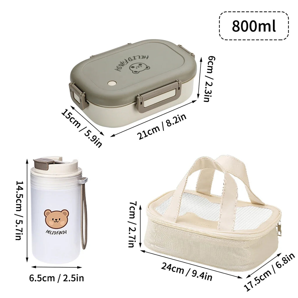 Ember Oak & Co. FreshMate 3-Compartment Bento Lunch Box
