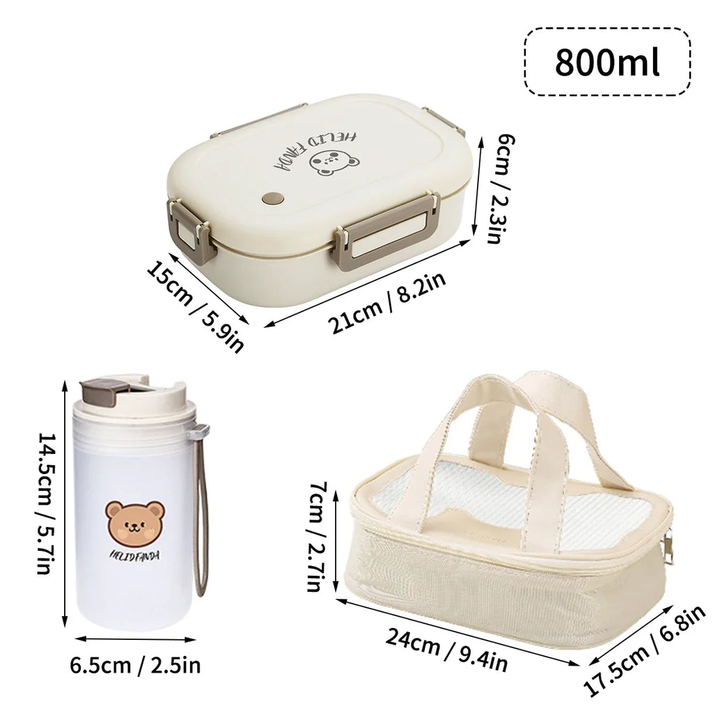 Ember Oak & Co. FreshMate 3-Compartment Bento Lunch Box