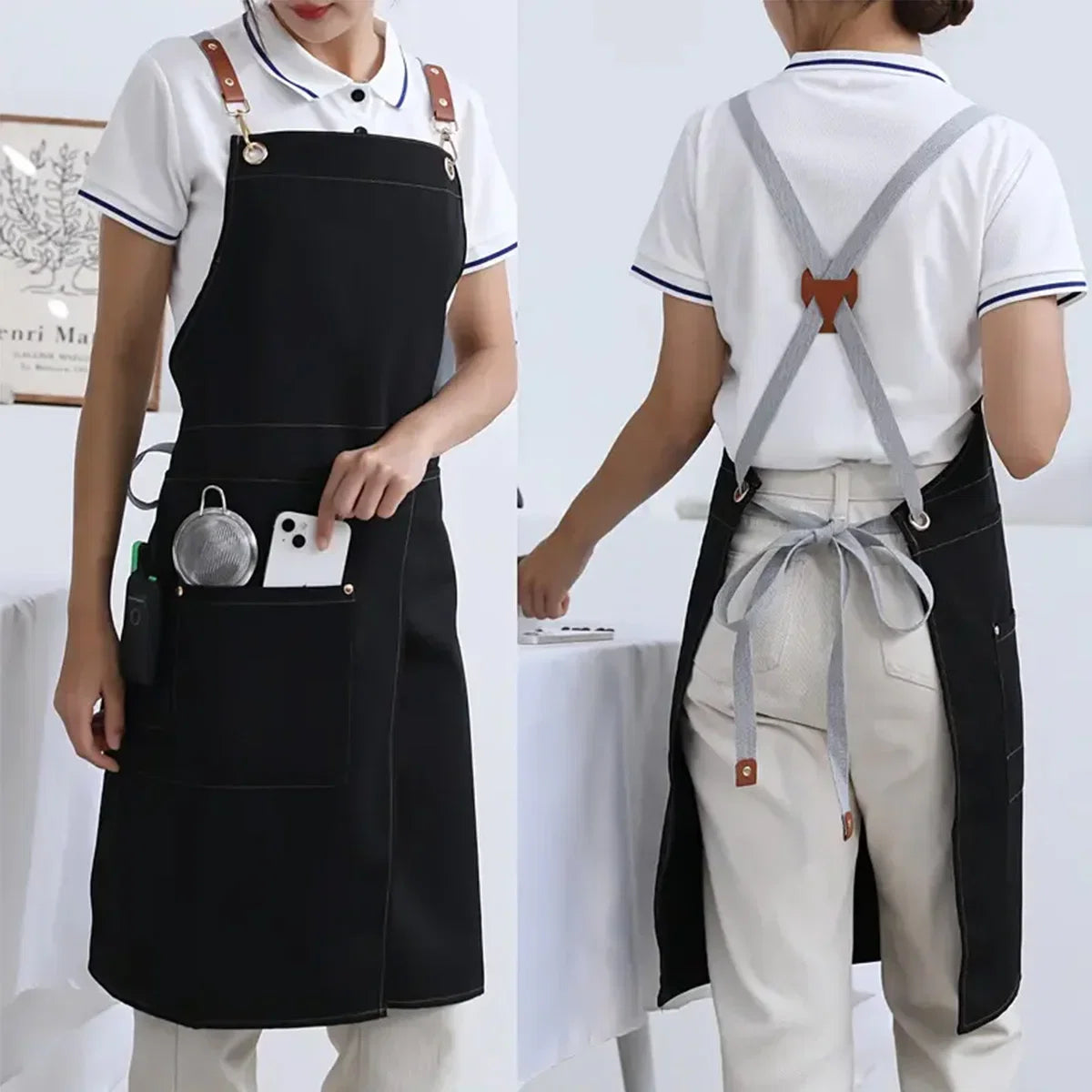 Ember Oak & Co. WorkEase Waterproof Canvas Work Apron