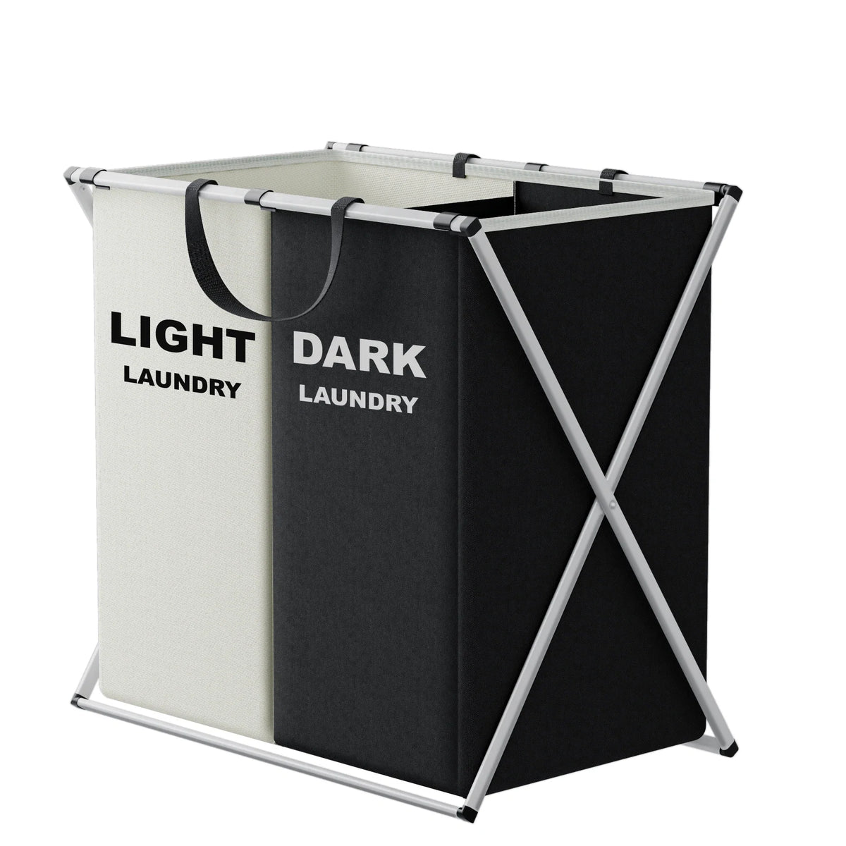 Ember Oak & Co. TriSort Foldable 3-Section Laundry Hamper