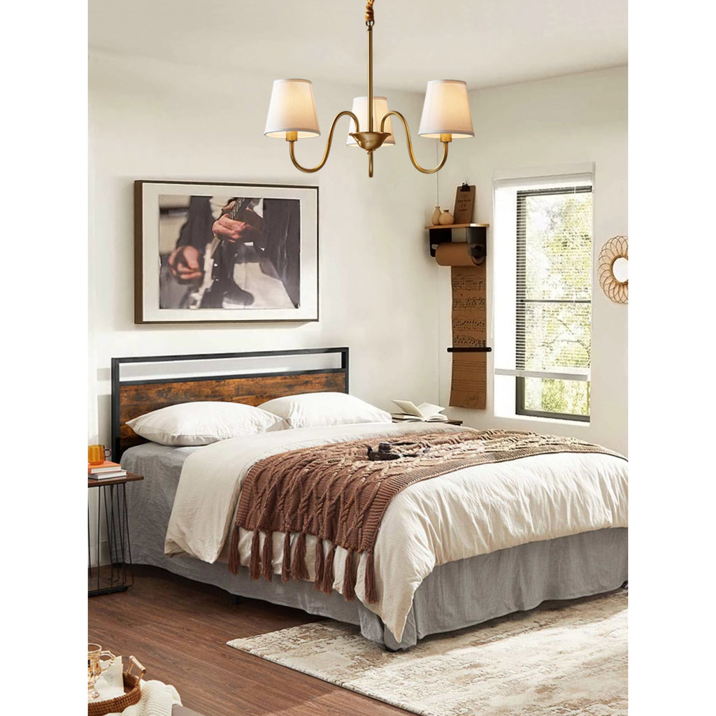 Ember Oak & Co. Aged Stacey Chandelier — Solid Brass Finish