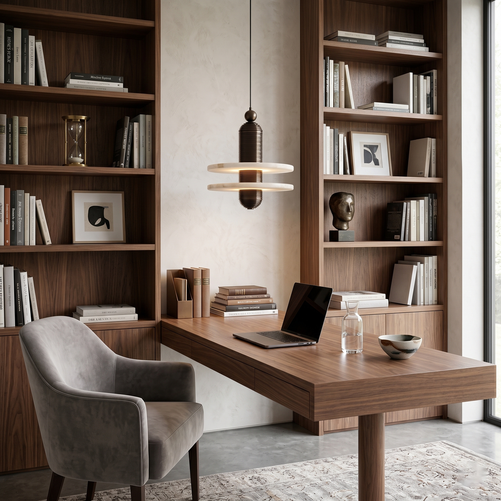 Ember Oak & Co. Alabaster Comet Pendant Lamp — Natural Alabaster Stone