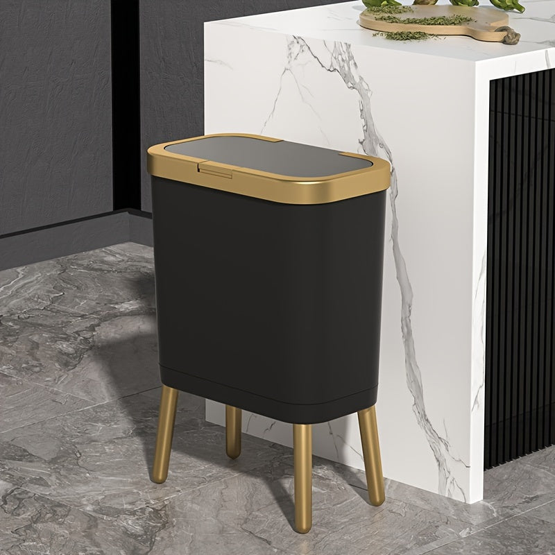 Ember Oak & Co. 15L Odour-Sealing Kitchen Trash Can with Lid