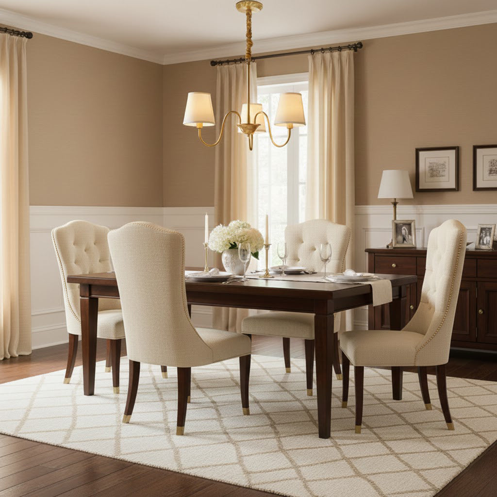 Ember Oak & Co. Aged Stacey Chandelier — Solid Brass Finish