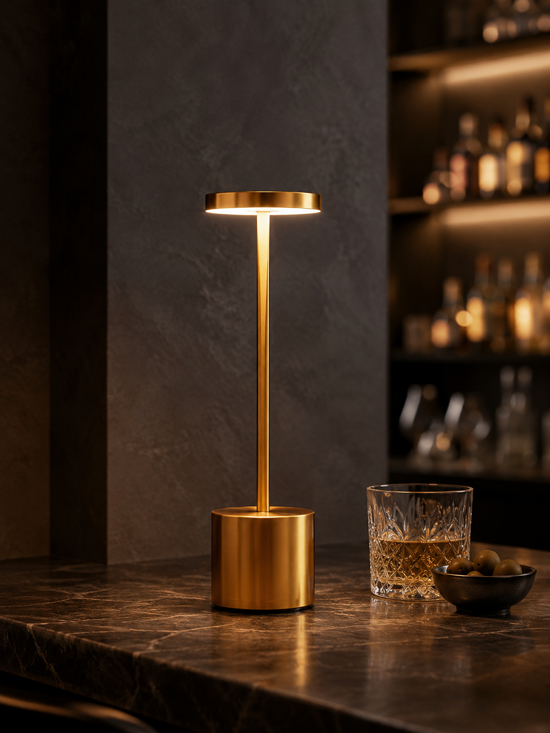 Ember Oak & Co. Astor Aluminum Cordless Table Lamp