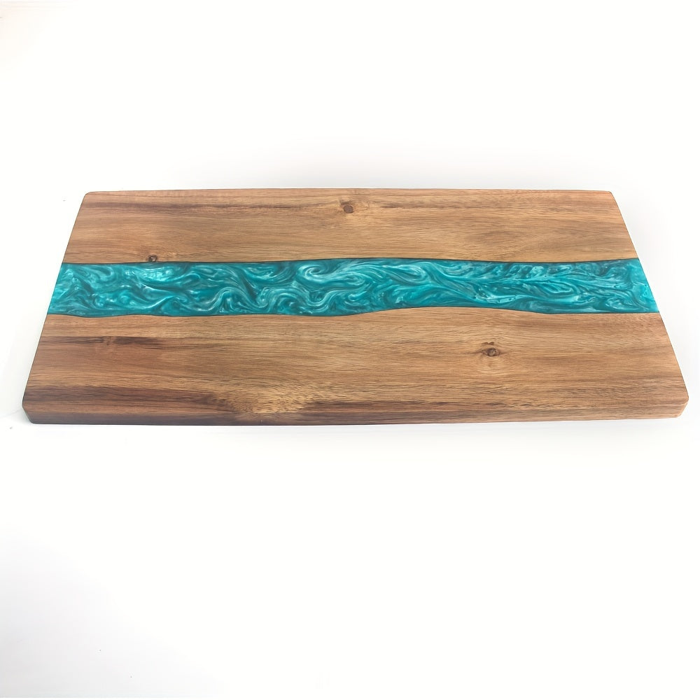 Ember Oak & Co. Resin River Acacia Charcuterie Board