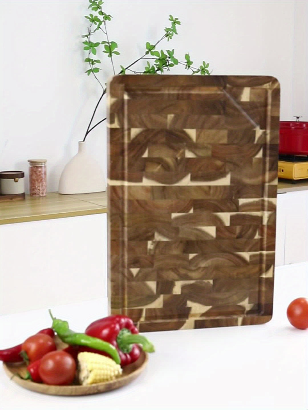 Ember Oak & Co. Acacia Wood End-Grain Cutting Board