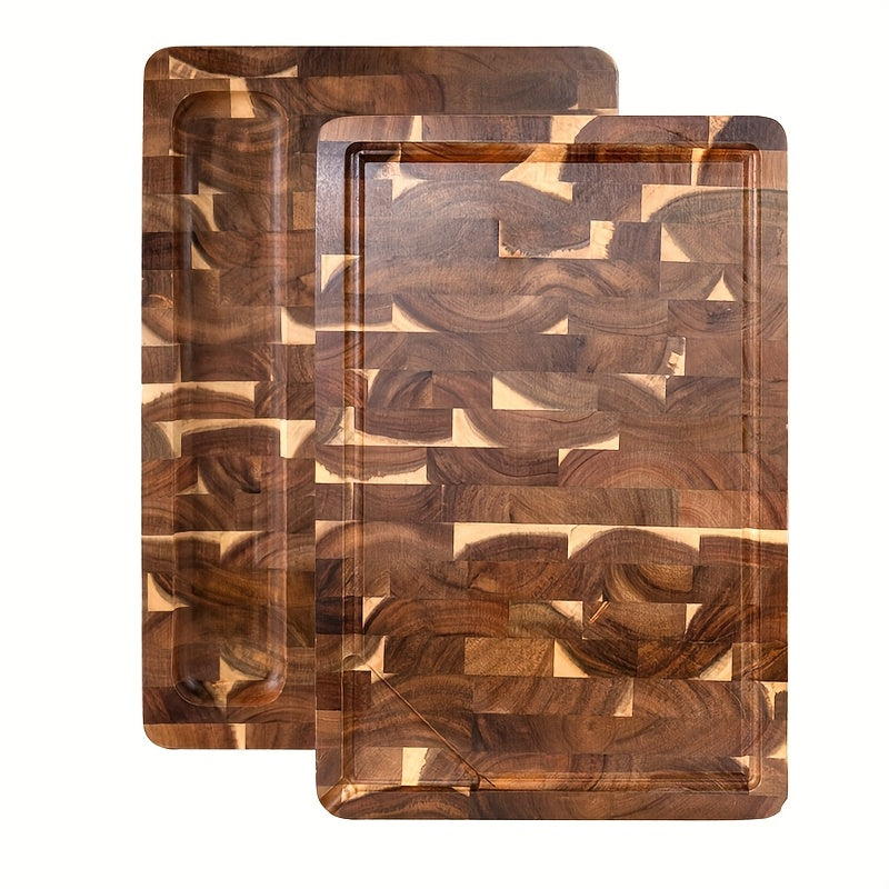 Ember Oak & Co. Acacia Wood End-Grain Cutting Board