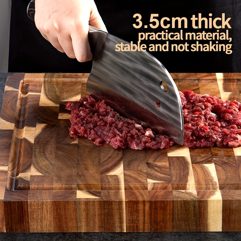Ember Oak & Co. Acacia Wood End-Grain Cutting Board