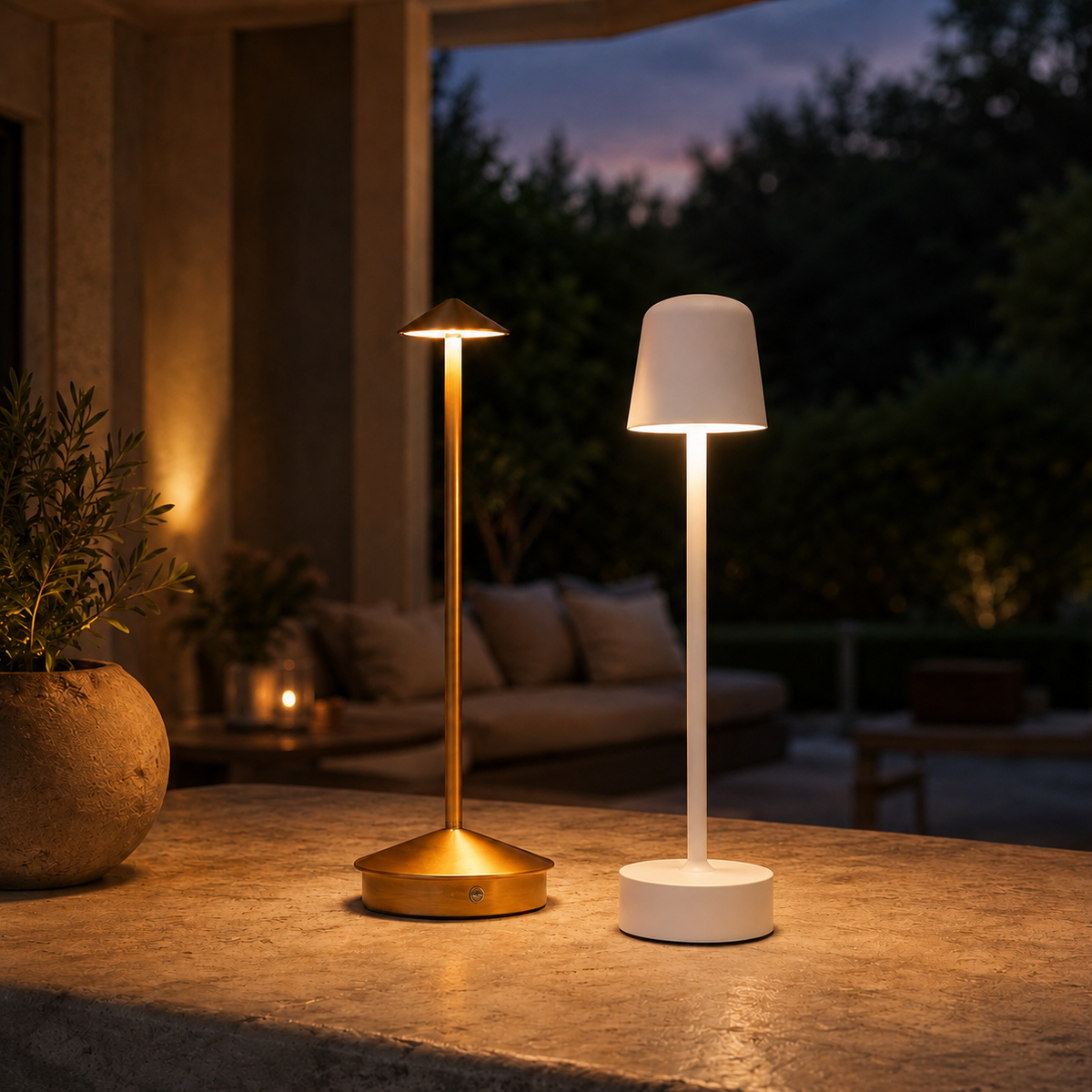 Ember Oak & Co. Dusk Pair Indoor-Outdoor Cordless Lamp Set