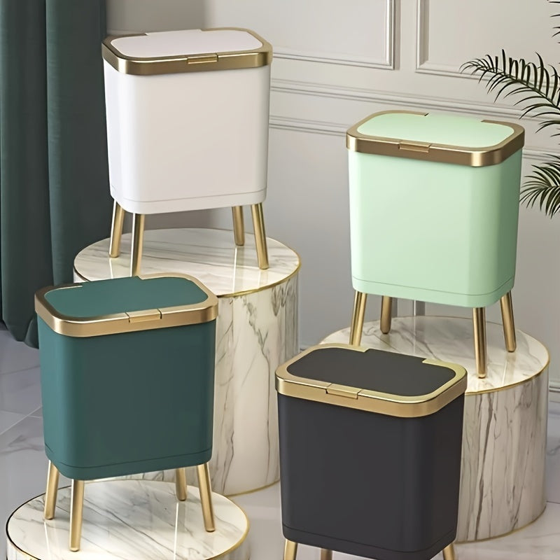 Ember Oak & Co. 15L Odour-Sealing Kitchen Trash Can with Lid
