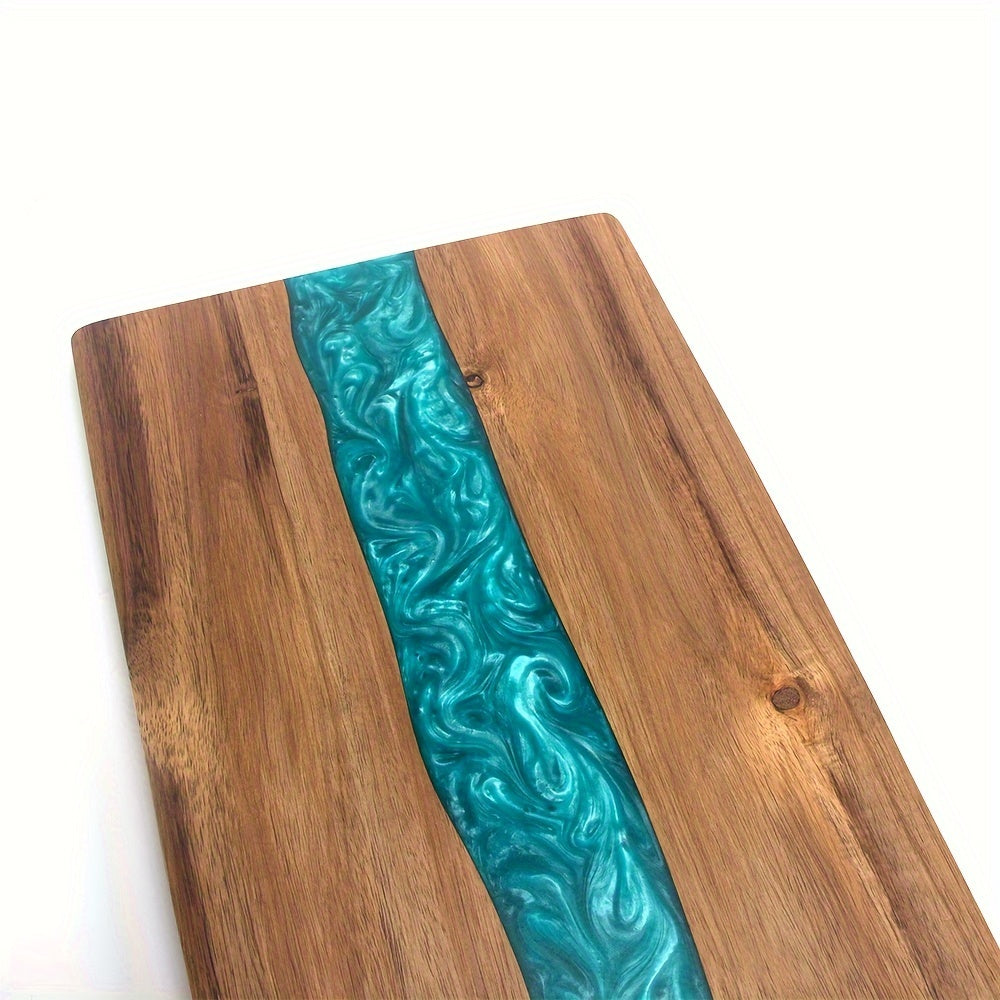 Ember Oak & Co. Resin River Acacia Charcuterie Board