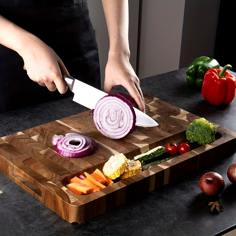 Ember Oak & Co. Acacia Wood End-Grain Cutting Board