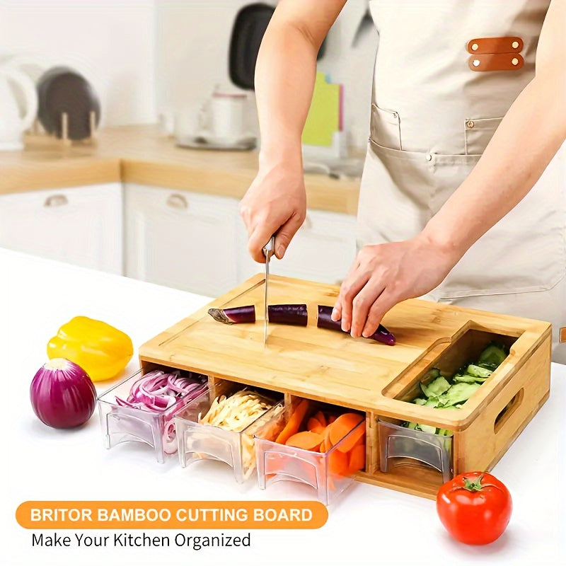 Ember Oak & Co. Bamboo Cutting Board Set with Graters