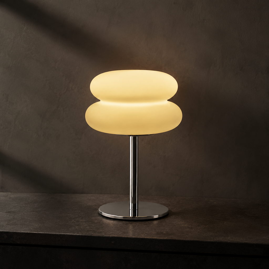 Ember Oak & Co. Halo Compact Rechargeable Touch Table Lamp