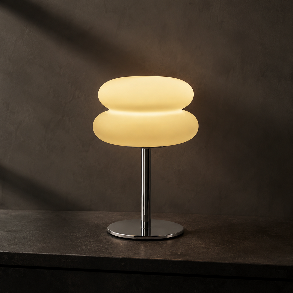 Ember Oak & Co. Halo Compact Rechargeable Touch Table Lamp
