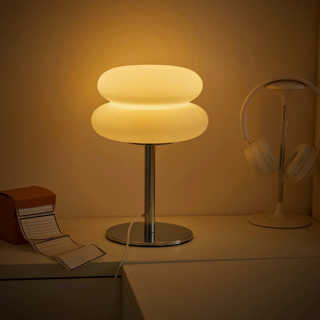 Ember Oak & Co. Halo Compact Rechargeable Touch Table Lamp