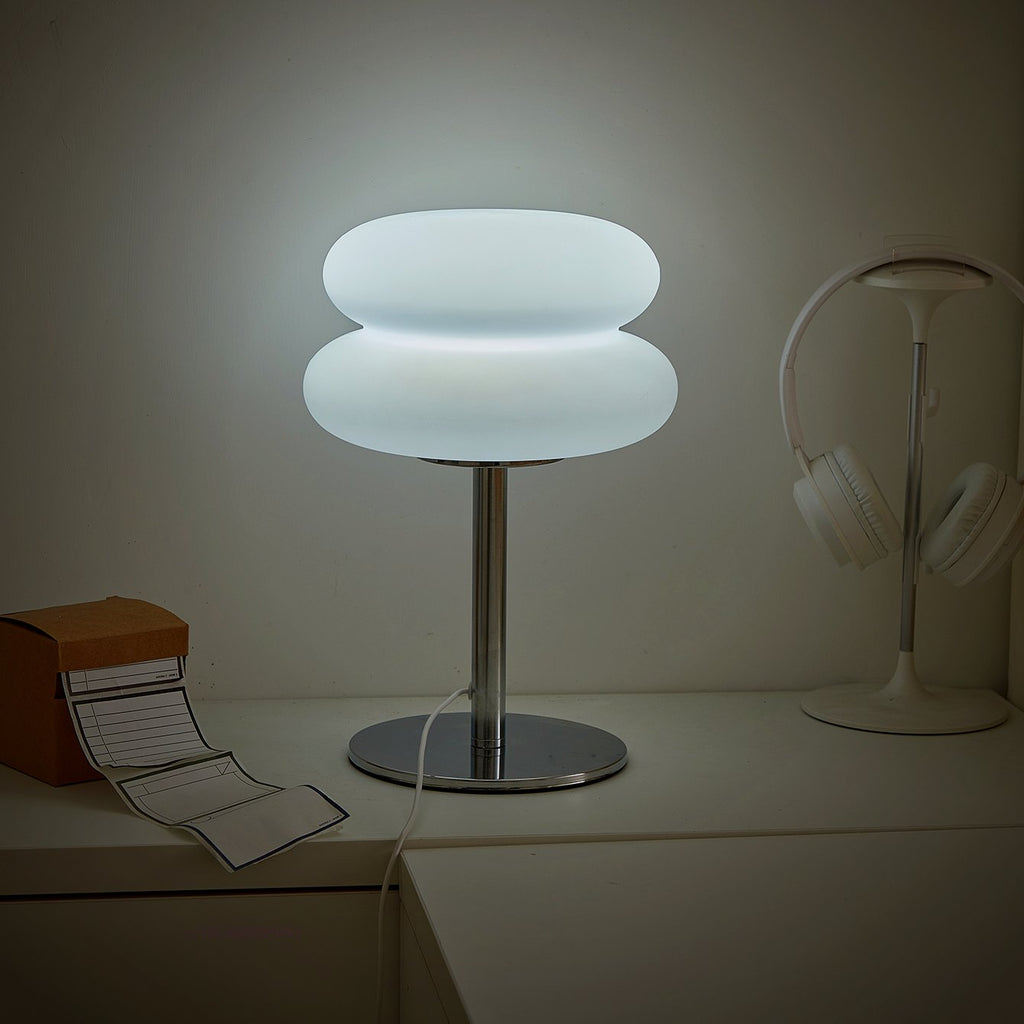 Ember Oak & Co. Halo Compact Rechargeable Touch Table Lamp